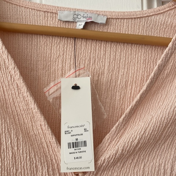 Glo Fashion Pink V-Neck Dress - Picture 2 of 3